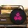 Hot Pink Paw Prints Magenta Swirls Black - Pet Lover Vehicle Gift Spare Tire Cover - 2