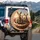 Kangaroo Family Desert Road Trip - Wildlife Lover Travel Gift Spare Tire Cover - 3