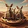 Kangaroo Family Desert Road Trip - Wildlife Lover Travel Gift Spare Tire Cover - 6