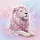 Majestic White Lion Pink Mane Gold Glitter Celestial Sparkles - Magical Wildlife Lover Gift Spare Tire Cover - 6