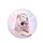 Majestic White Lion Pink Mane Gold Glitter Celestial Sparkles - Magical Wildlife Lover Gift Spare Tire Cover - 4