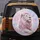 Majestic White Lion Pink Mane Gold Glitter Celestial Sparkles - Magical Wildlife Lover Gift Spare Tire Cover - 5