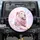 Majestic White Lion Pink Mane Gold Glitter Celestial Sparkles - Magical Wildlife Lover Gift Spare Tire Cover - 1