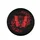 Crimson Butterfly Swirl Black Background Decor Gift for Butterfly Lovers Spare Tire Cover - 4