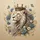 White Lion Crown Flowers Leaves Butterflies - Wildlife Decor Gift Spare Tire Cover - 6