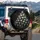 Realistic Human Skulls Pile Deep Shadow Halloween Car Decor Spare Tire Cover - 3