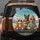 Tabby Cats Golden Retriever Driving Snowy Mountains - Road Trip Adventure Pet Lover Gift Spare Tire Cover - 5
