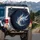 Radiant Frost Petals Burst - Ethereal Decor Gift Spare Tire Cover - 3