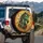 Emerald Horse Head Gold Filigree Ruby Gems - Fantasy Opulence Horse Lover Gift Spare Tire Cover - 3