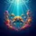 Golden Sea Turtle Underwater Garden Coral Reef - Ocean Lover Decor Gift Spare Tire Cover - 6