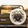 Grizzly Bear Head Roaring Golden Dust - Wildlife Lover Gift Spare Tire Cover - 2