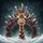 Giraffe Head Distinctive Spotted Pattern Crystalline Shards Spare Tire Cover - 6