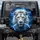 Majestic White Lion Orange Eyes Blue Lightning Stormy Sky - Wildlife Lover Gift Spare Tire Cover - 1