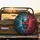 Craggy Skull Fiery Eyes Thorny Growths Entangled Organic - Dark Fantasy Decor Gift Spare Tire Cover - 4