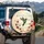 Ruby-throated Hummingbird Pink Coneflower Wildflowers Music Wildlife Lover Gift Spare Tire Cover - 3