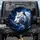 White Tiger Ice Blue Eyes Lightning Gold Energy Cosmic Nebula - Wildlife Lover Gift Spare Tire Cover - 1