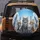 Light Grey Cat Golden Eyes, Diverse Cats Urban Cityscape - Pet Lover Everyday Decor Gift Spare Tire Cover - 5