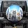 Light Grey Cat Golden Eyes, Diverse Cats Urban Cityscape - Pet Lover Everyday Decor Gift Spare Tire Cover - 1