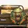 Smiling Sloth Gerbera Daisies Tropical Jungle - Wildlife Sloth Lover Gift Spare Tire Cover - 2