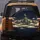 Mountains Crescent Moon Star Clusters Mist Night Sky Spare Tire Cover - 5