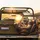 Roaring Tiger Sloth Driving Luxury Car - Golden Hour Adventure Gift Spare Tire Cover - 2