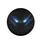 Predatory Electric Blue Glowing Eyes - Wildlife Lover Decor Gift Spare Tire Cover - 4