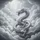 Majestic White Oriental Dragon Clouds - Decor Gift for Dragon Lover Spare Tire Cover - 6