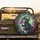 Roaring Neon Cat Purple Sunglasses - Punk Rocker Car Decor for Music Fan Spare Tire Cover - 2