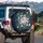 Dense Tapestry Full Bloom Petunia Daisy Flowers Floral Sprawl - Garden Lover Decor Gift Spare Tire Cover - 3