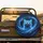 Cosmic Cat Silhouette Starry Nebula Night - Space Enthusiast for Cat Lovers Spare Tire Cover - 2