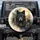 Black Wolf Head Ornate Golden Medallion Full Moon - Wolf Lover Decor Gift Spare Tire Cover - 1