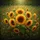 Full Bloom Yellow Orange Sunflowers Dark Green Brown Field - Outdoor Garden Lover Gift Spare Tire Cover - 6