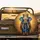 Royal Blue Elephant Gold Jewel Crown Regalia - Luxury Decor Gift for Elephant Lover Spare Tire Cover - 2