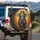 Royal Blue Elephant Gold Jewel Crown Regalia - Luxury Decor Gift for Elephant Lover Spare Tire Cover - 3