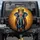 Royal Blue Elephant Gold Jewel Crown Regalia - Luxury Decor Gift for Elephant Lover Spare Tire Cover - 1