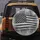 Monochrome Distressed American Flag Patriotic Camouflage Stars Spare Tire Cover - 5