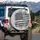 Monochrome Distressed American Flag Patriotic Camouflage Stars Spare Tire Cover - 3