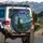 Crescent Moon Village Night Sky Cypress Tree - Dreamlike Decor Gift Spare Tire Cover - 3