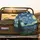 Crescent Moon Village Night Sky Cypress Tree - Dreamlike Decor Gift Spare Tire Cover - 2