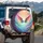 Rainbow Angel Wings Sparkling Cloudscape Spare Tire Cover - 3