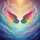Rainbow Angel Wings Sparkling Cloudscape Spare Tire Cover - 6