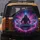 Cloaked Skeletal Figure Futuristic DJ Console Neon Sound Waves - Music Lover Gift Spare Tire Cover - 5