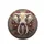 White Elephant Head Golden Lotus Flowers Bronze Foliage - Opulent Decor Wildlife Lover Gift Spare Tire Cover - 4