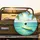 Sparkling Tropical Ocean Surfboard Palm Fronds - Beach Lover Travel Essentials Spare Tire Cover - 2