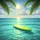 Sparkling Tropical Ocean Surfboard Palm Fronds - Beach Lover Travel Essentials Spare Tire Cover - 6