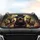 Expressive Goofy Rottweilers Dog Toys Sun-Drenched Park - Rottweiler Lover Gift Car Sunshade - 4