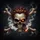 Menacing Grinning Cracked Skull with Glowing Cigar Crossed Bones - Rebel Lifestyle Spare Tire Cover - 6