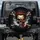 Menacing Grinning Cracked Skull with Glowing Cigar Crossed Bones - Rebel Lifestyle Spare Tire Cover - 1