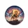 Majestic Fiery Lion Volcanic Rock Temple Cosmic Galaxy Nebula - Fantasy Adventure Gift Spare Tire Cover - 4