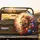 Lion Head Golden Mane Floral Butterflies - Wildlife Lover Gift Spare Tire Cover - 2
